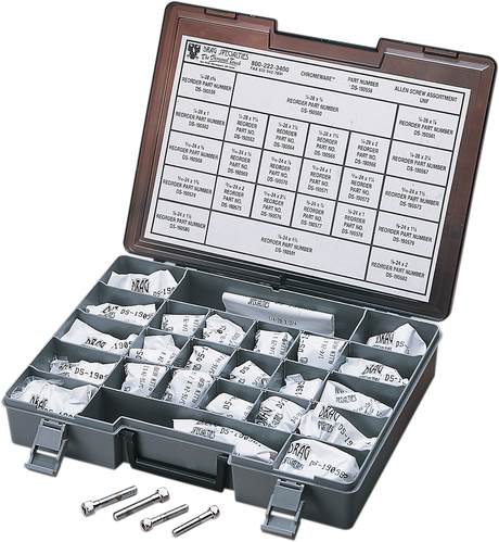 Drag Specialties MK203 Fine Thread Socket-Head Bolt Assortment Kit for Harley-Davidson Motorcycles