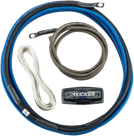 KICKER 8 Gauge Amplifier Install Kit 46PK8 with Power, Ground, and Remote Wires for Car Audio Systems