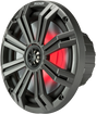 KICKER 8-Inch 45KM84L Marine Speakers with 7-Color LED – Fits Boats and Outdoor Vehicles