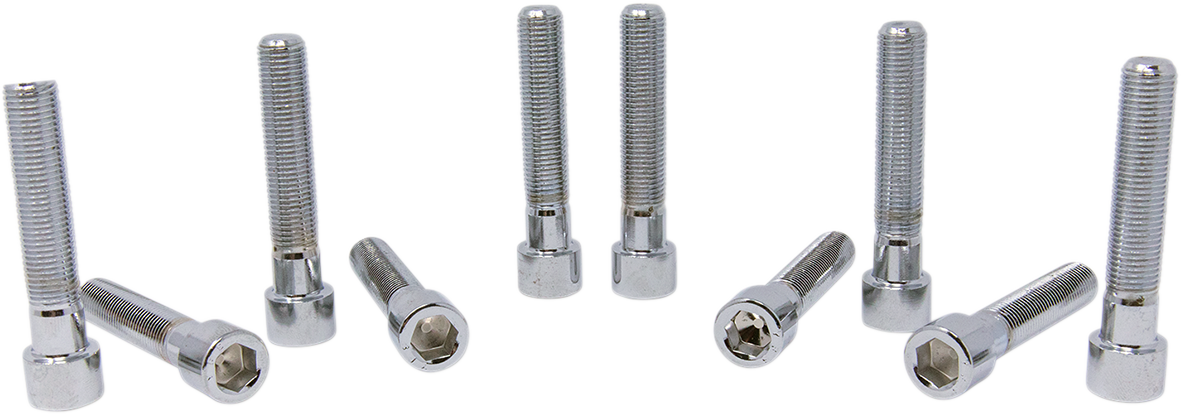 DRAG SPECIALTIES MPB254S Fine Thread Socket-Head Bolts for Harley-Davidson Motorcycles - 3/8"-24 x 2" (10 Pack)