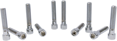 DRAG SPECIALTIES MPB254S Fine Thread Socket-Head Bolts for Harley-Davidson Motorcycles - 3/8"-24 x 2" (10 Pack)