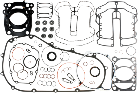 COMETIC C10269 Complete Engine and Primary Gasket Kit for Harley-Davidson Twin Cam 88 / 96 with Multi-layer Steel Head Gaskets and Race-Style Exhaust Gaskets