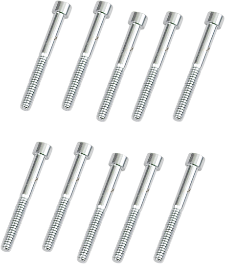 DRAG SPECIALTIES MPB198S Replacement Socket-Head Bolts for Harley-Davidson Motorcycles - 10 Pack