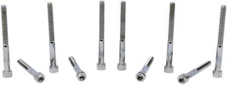 DRAG SPECIALTIES MPB199S Replacement Socket-Head Bolts for Harley-Davidson Motorcycles, #10-24 x 2" (10 Pack)