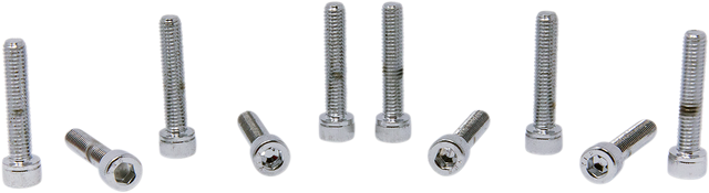 DRAG SPECIALTIES MPB202 Replacement Socket-Head Bolts for Harley-Davidson Motorcycles - 10 Pack, Fine and Coarse Thread, 3/4 inch Length