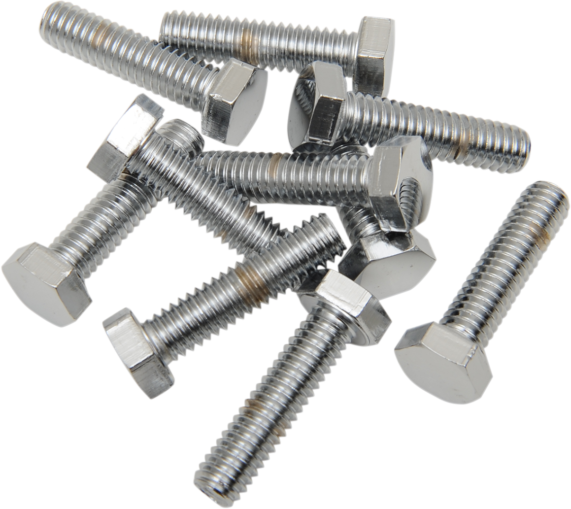 DRAG SPECIALTIES Chrome Hex-Head Bolts - 5/16"-18 x 1-1/2" - Model MPB127 for Harley-Davidson Motorcycles