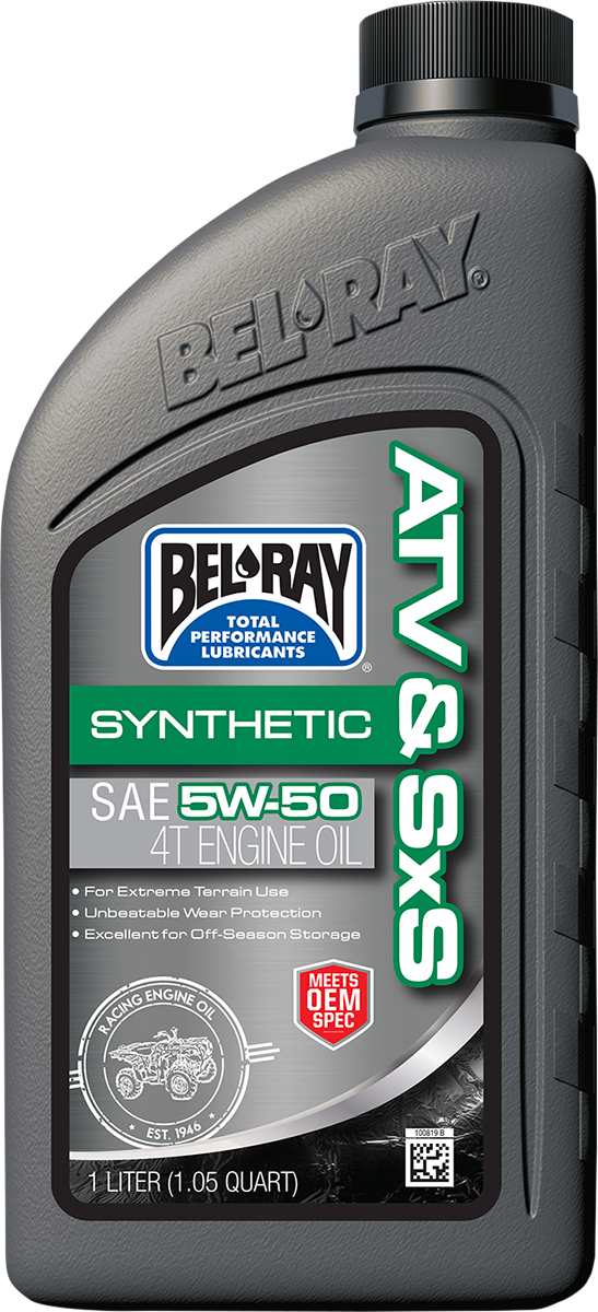 BEL-RAY ATV & SxS Synthetic Oil - 1L (Part #302664150160) for ATV, UTV, SxS Engines