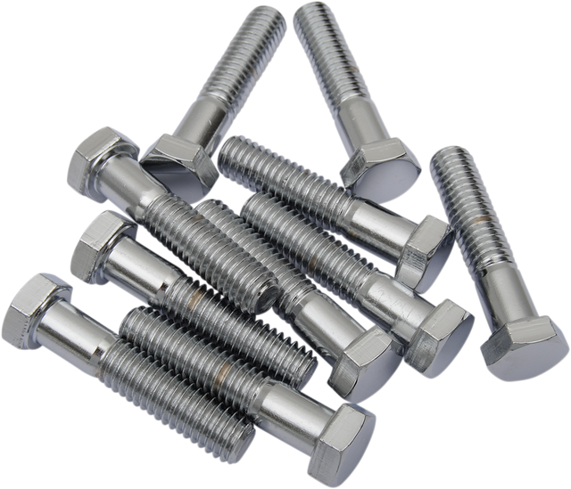 DRAG SPECIALTIES Hex-Head Bolts - Chrome - 3/8"-16 x 2" (MPB136) for Harley-Davidson Motorcycles
