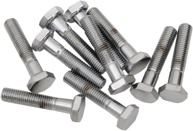 Drag Specialties MPB141 Fine Thread Hex Head Bolts for Harley-Davidson Motorcycles — 1/4"-28 x 1-1/4" Replacement Bolts Pack of 10