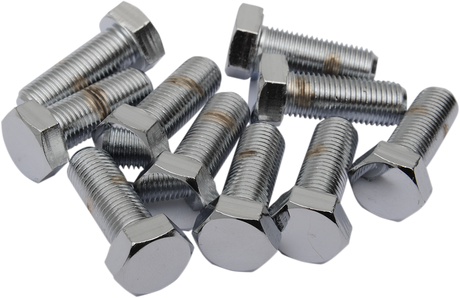 DRAG SPECIALTIES MPB155 Fine Thread Hex Head Bolts for Harley-Davidson Motorcycles, 3/8-Inch-24 x 3/4-Inch, Pack of 10