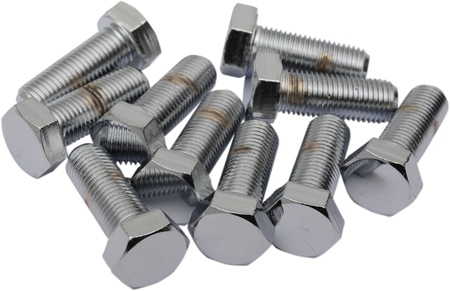DRAG SPECIALTIES MPB155 Fine Thread Hex Head Bolts for Harley-Davidson Motorcycles, 3/8-Inch-24 x 3/4-Inch, Pack of 10