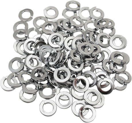 DRAG SPECIALTIES Lock Washers - 1/4 inch Chrome MPB171 for Harley Davidson and Custom Motorcycles
