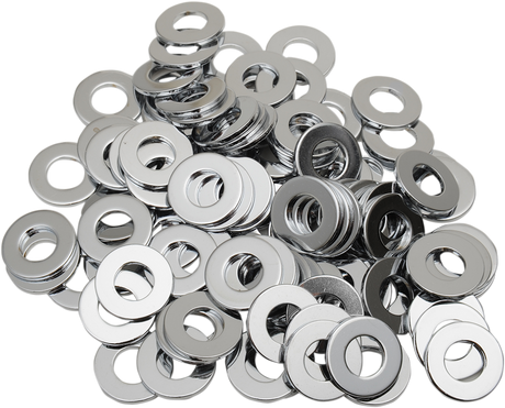 Drag Specialties Flat Washers - 3/8 inch Chrome, Part Number MPB176, for Harley-Davidson Motorcycles