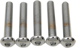 DRAG SPECIALTIES Button Head Replacement Bolts 1/4"-20 x 1-1/4" - Pack of 5 for Harley Davidson Motorcycle Models