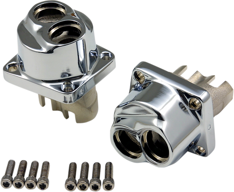 Drag Specialties Chrome Lifter Blocks for Harley Evolution and Big Twin Models (Part #26533-BOX)