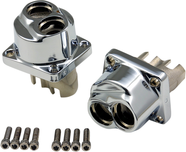 Drag Specialties Chrome Lifter Blocks for Harley Evolution and Big Twin Models (Part #26533-BOX)