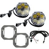 Nacho Offroad Technology Jeep JL/JT Nacho SAE White Plug & Play Fog Light Kit (Bumper Kit)