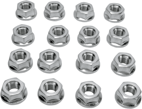 ITP Lug Nuts - Flat - Chrome - 10 mm - 16 Pack BLUG10BX