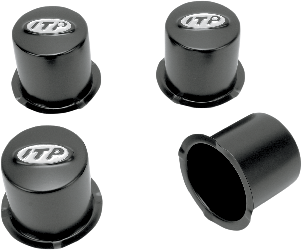 ITP Center Cap - Replacement - Delta/Wheel - 4/110 - Black - 4 Pack SM130BBX