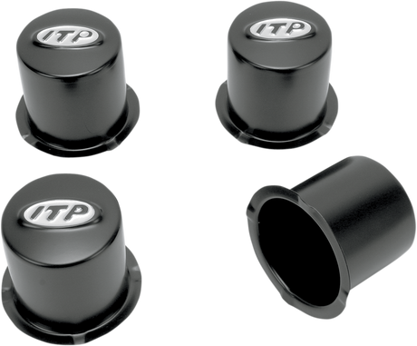 ITP Center Cap - Replacement - Delta/Wheel - 4/110 - Black - 4 Pack SM130BBX