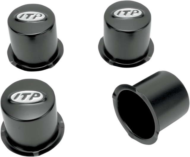 ITP Center Cap - Replacement - Delta/Wheel - 4/110 - Black - 4 Pack SM130BBX