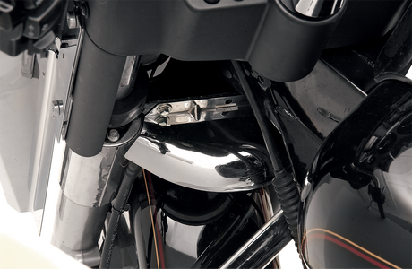 Drag Specialties Chrome Front Fork Air Baffle for Harley-Davidson Touring Models - Part 23-0421-SC3