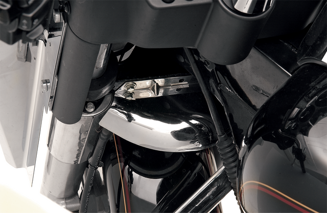 Drag Specialties Chrome Front Fork Air Baffle for Harley-Davidson Touring Models - Part 23-0421-SC3