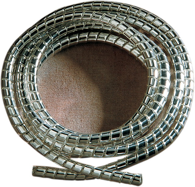 DRAG SPECIALTIES Chrome Cable and Wire Covering 3/16" Part Number 33-6008-HC4 for Motorcycle Control Cables and Electrical Wiring