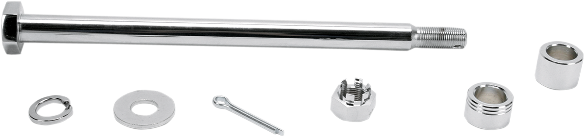 Drag Specialties Rear Chrome Axle Kit for Harley-Davidson Sportster 1977-1999 (Part No. 16-0294-BC520)