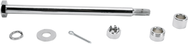 Drag Specialties Rear Chrome Axle Kit for Harley-Davidson Sportster 1977-1999 (Part No. 16-0294-BC520)