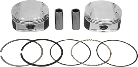 JE PISTONS Piston Kit - 4.016" Bore - Standard - 114"/117" M8 370247