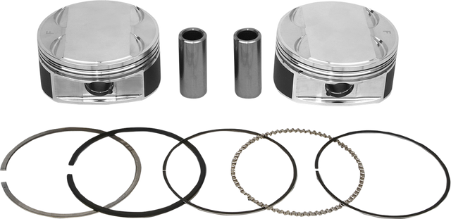 JE PISTONS Piston Kit - 4.016" Bore - Standard - 114"/117" M8 370247