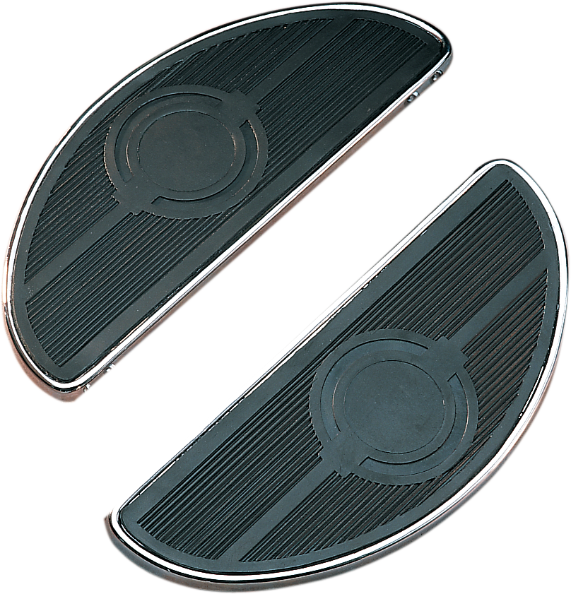 DRAG SPECIALTIES Half-Moon Floorboards for Harley FL Models - Part 17-0418-BXLB2