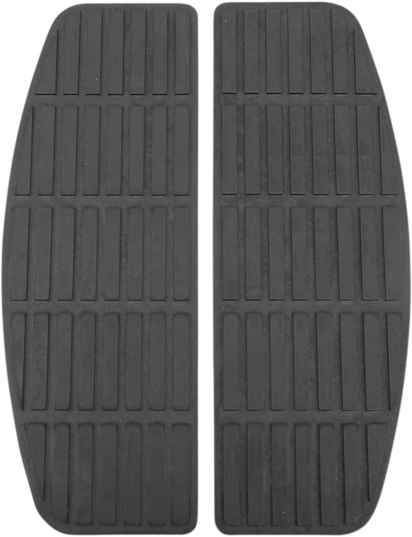 Drag Specialties Replacement Rubber Rectangle Floorboard for Harley-Davidson with Stock Mounting Brackets - Part 17-0414R-PBLAB2