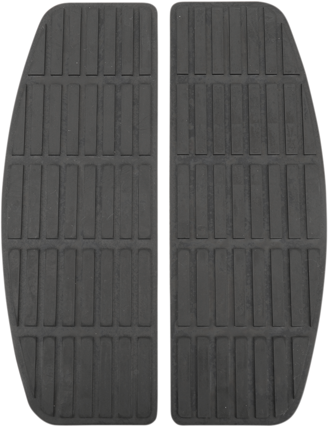 Drag Specialties Replacement Rubber Rectangle Floorboard for Harley-Davidson with Stock Mounting Brackets - Part 17-0414R-PBLAB2