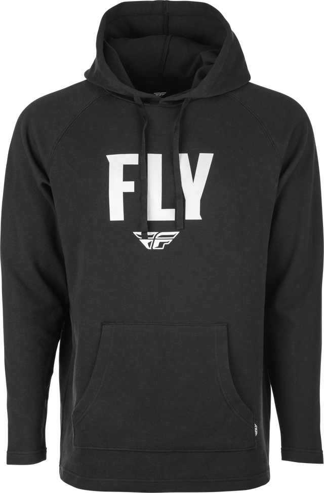 Fly Racing Weekender Pullover Hoodie Black/White XL - Comfortable and Stylish Motorcycle Apparel