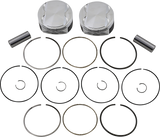 JE PISTONS Piston Kit - 4.08" Bore - +0.143" Oversize - 107" M8 370244