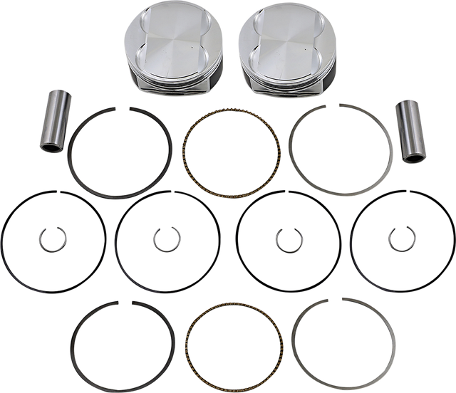 JE PISTONS Piston Kit - 4.075" Bore - Standard - 114"/117" M8 370249