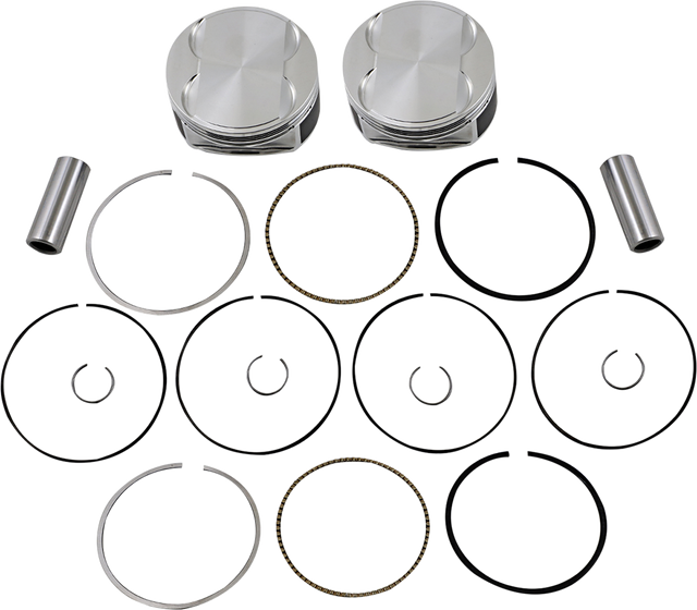 JE PISTONS Piston Kit - 4.080" Bore - +0.005" Oversize - 114"/117" M8 370250