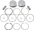 JE PISTONS Piston Kit - 4.125" Bore - +0.050" Oversize - 114"/117" M8 370251