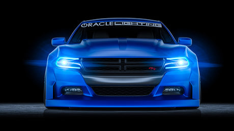Oracle 15-21 Dodge Charger RGB+W DRL Headlight DRL Kit - ColorSHIFT w/ Simple Controller