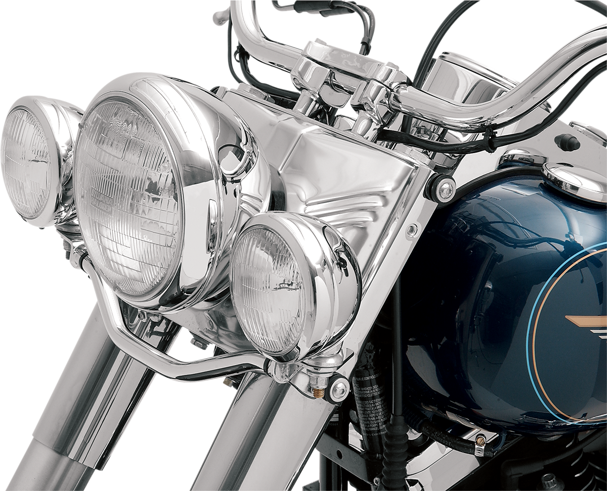 DRAG SPECIALTIES Spotlight Mount for Harley-Davidson FLST 1986-1999, Chrome - Part 20-0620-BX-LB2