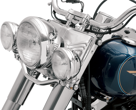 DRAG SPECIALTIES Spotlight Mount for Harley-Davidson FLST 1986-1999, Chrome - Part 20-0620-BX-LB2