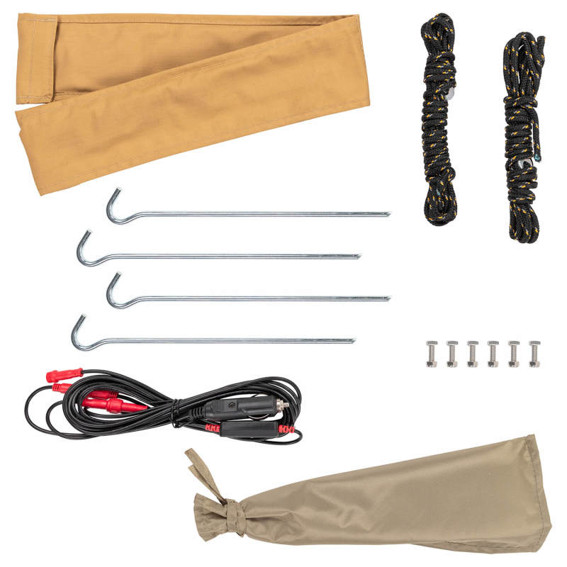 ARB Aluminum Awning Kit with Integrated Light – 8.2ft x 8.2ft, Part Number 814411