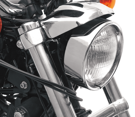 DRAG SPECIALTIES EX Headlight Trim Rim 1-7/8" with Chrome Extended Ring for Harley Davidson Motorcycles