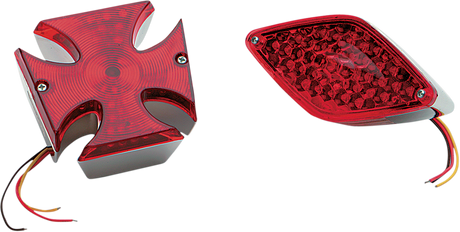DRAG SPECIALTIES Maltese LED Taillight - Part #20-6503LEDBXLB1 for Harley-Davidson Touring Models