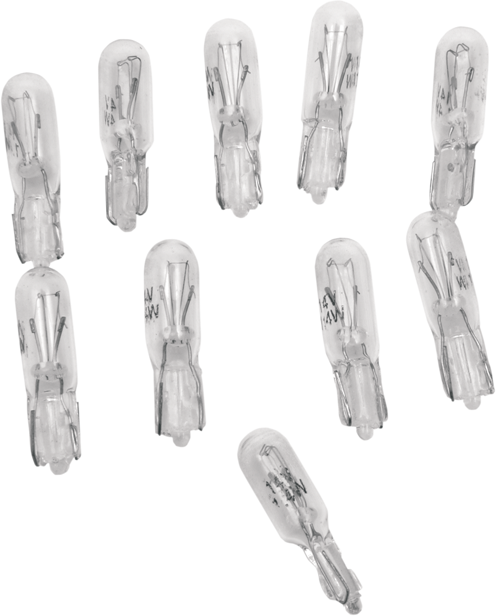 DRAG SPECIALTIES Replacement Bulb for Metal Push-In Socket 21-0901-B-BC334 - 12V #73 Style for Harley Davidson Motorcycles