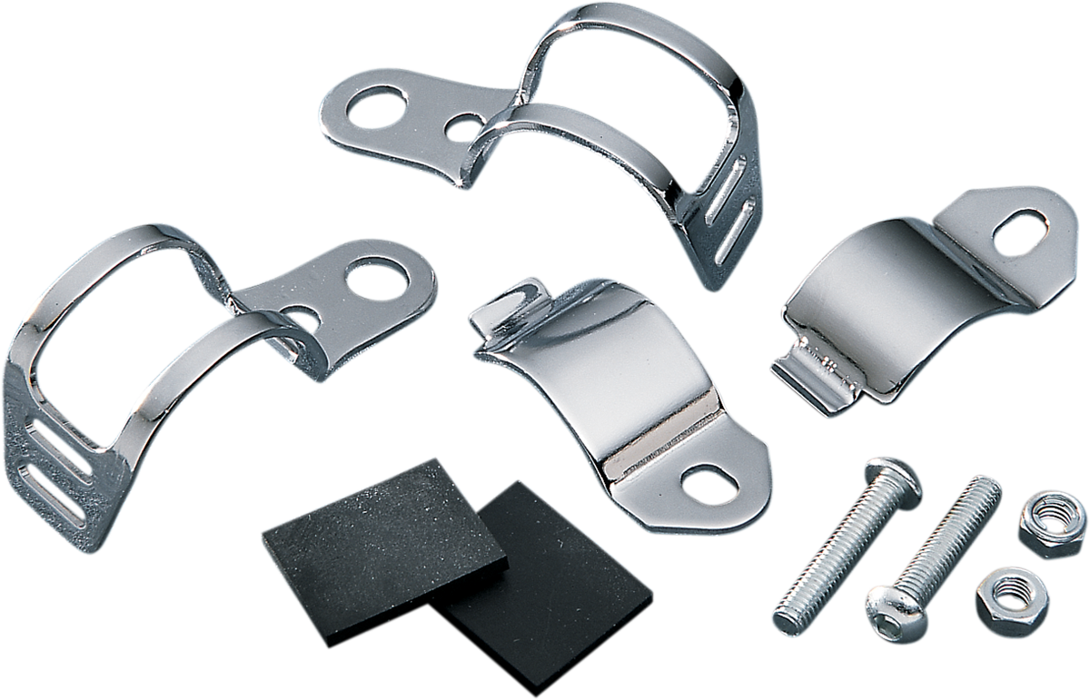 DRAG SPECIALTIES Fork-Mount Marker Light Brackets 11368-HC3 for Harley-Davidson Motorcycles with 35-39 mm Fork Tubes