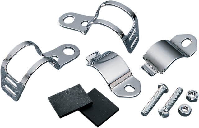 DRAG SPECIALTIES Fork-Mount Marker Light Brackets 11368-HC3 for Harley-Davidson Motorcycles with 35-39 mm Fork Tubes