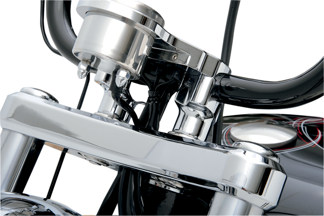 DRAG SPECIALTIES Buffalo Billet Aluminum Handlebar Risers - 1-1/2 inch Diameter - Chrome for Harley-Davidson Motorcycles